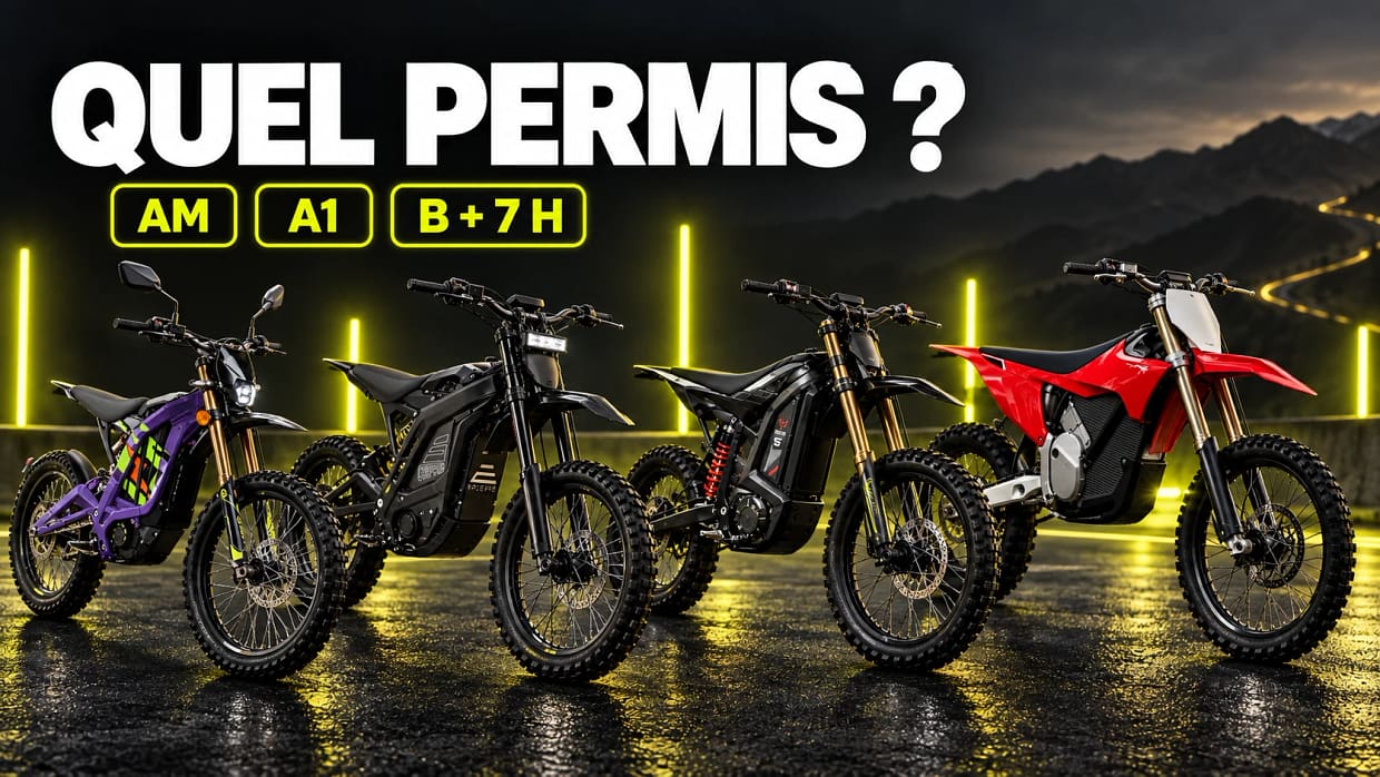 Quel permis pour une moto électrique Sur-Ron, Stark ou Talaria ?